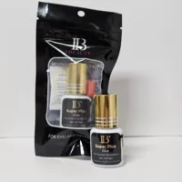 Colle pour extensions de cils IB 0.5 ~ 1Sec, originale, IBeauty Super Plus, capuchon doré, colle noire, outils de maquillage adhésifs pour faux cils, vente en gros 6