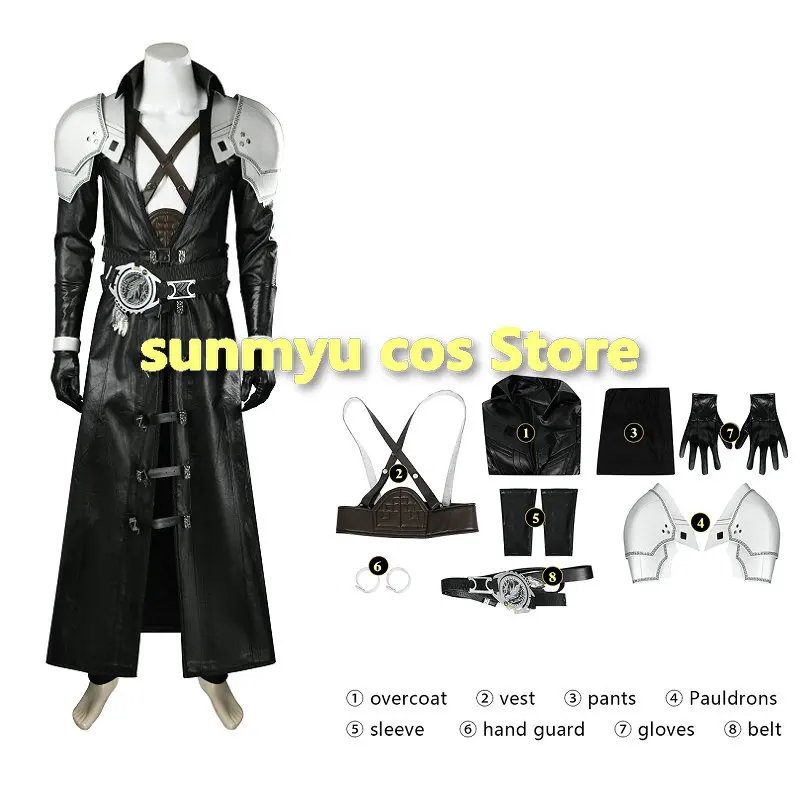 Final Fantasy Vii Rebirth Sephiroth Costume Cosplay Taglia Personalizzata Ff7