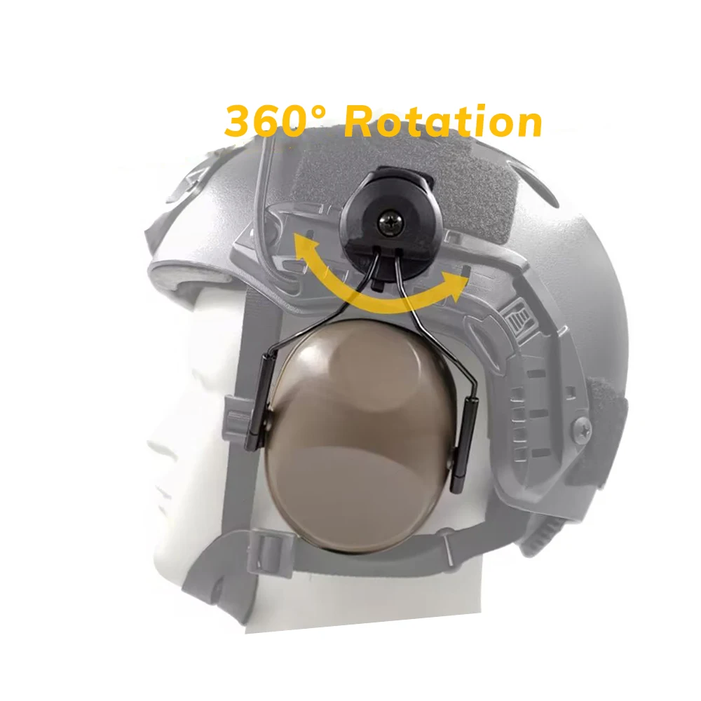 Electronic Earmuffs Tactical Headset Noise Cancelling Headphones Anti-Noise Ear Plugs Tactical Hunting Ear Defenders Helmet Mounted Version Muff Hearing Protection Soundproof Shooting