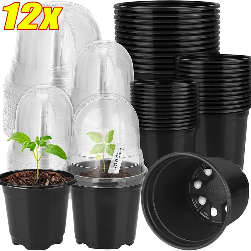 3/12pcs Seedling Nursery Pots Seed Starting Grow Nutrition Cup Flower Plant Container Garden Mini Flowerpot Home Gardening Tools 3/12pcs Seedling Nursery Pots Seed Starting Grow Nutrition Cup Flower Plant Container Garden Mini Flowerpot Home Gardening Tools