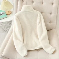Women's Fleece Coat Winter Warm Thicken Jacket Two-Sided Wear Double-Sided Velvet Coral Fleece Coats Polar Fleece Jackets 2