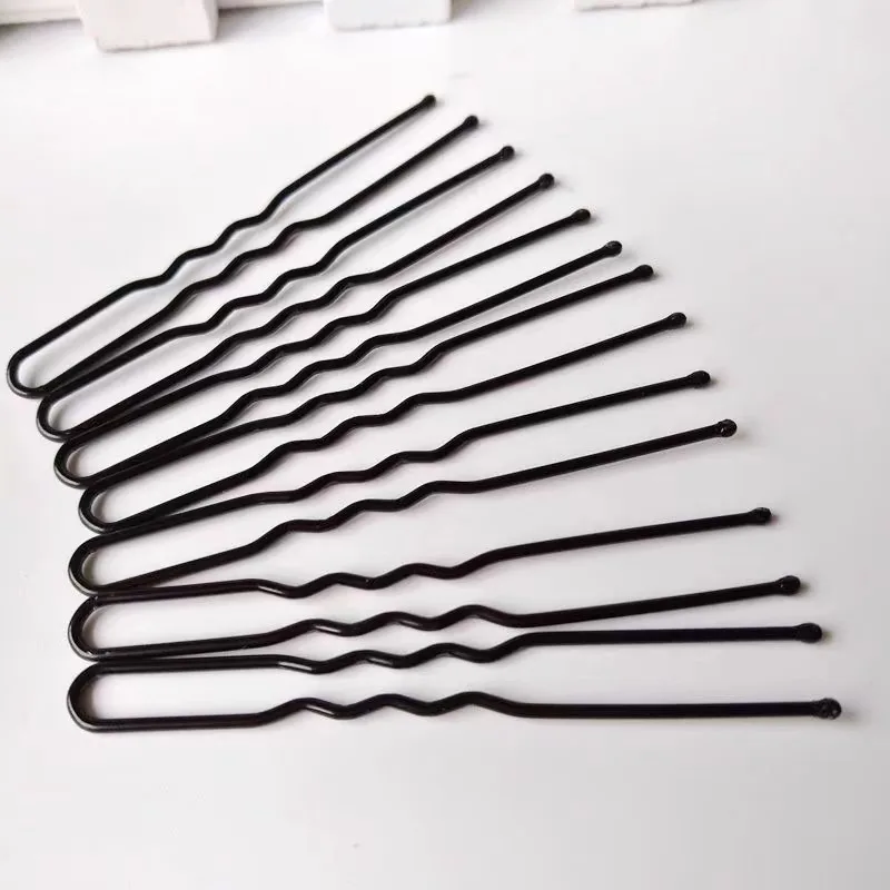 Minimalist Wear-resistant Hairpin Side Bangs Ripple Hairclip U-Shaped No Paint Peeling Hair Grip Non Fading Headwear Accessories