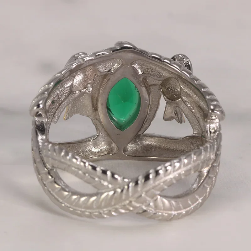Real 925 Sterling Silver Aragorn Rings of Barahir LOTR Wedding Ring For Men Movie Fan Jewelry silver ring wedding rings silver rings