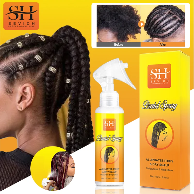 2023 Braided Dreadlocks Care Set For Blacks Braid Sheen Spray African Anti-frizz Moisturizing Nourishing Spray Hair Care Product