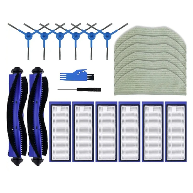 

Аксессуары для пылесоса Eufy Robovac L70 робот-гибрид, основная роликовая боковая щетка, тряпки для швабры, фильтры НЕРА