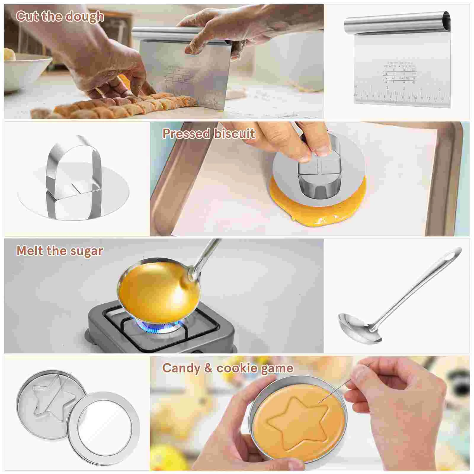 Umbrella Shape Sugar Pie Mold Cookie Stainless Steel Baking Tools Candy Cookies Maker Chocolate Fondant Kit Party cake mold