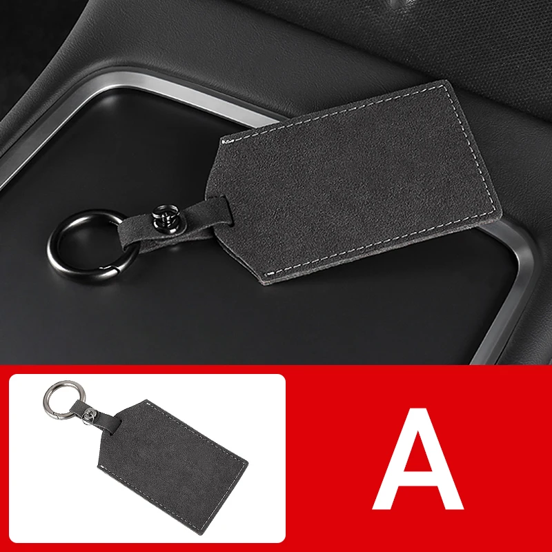 Juste de protection en cuir pour carte-clé de voiture, porte-clés modèle 3  Y, clip porte-clés, accessoires de voiture - AliExpress