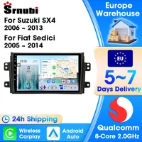 Autoradio pour Suzuki SX4 2006-2013 et Fiat Sedici 2005-2014 lecteur multimédia Carplay Android Auto Navigation 2 Din Audio stéréo 1