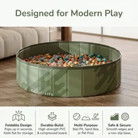 Piscine pliable portable 1 pièce, baignoire antidérapante pour animaux de compagnie, bac à balles multi-usages pour enfants, bac à sable pour jeux intérieurs et extérieurs 2