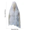Catholic Mantilla Mass Veil Religious Ceremony Veil Embroidery Church Lace Veil for Religious Prayer 6