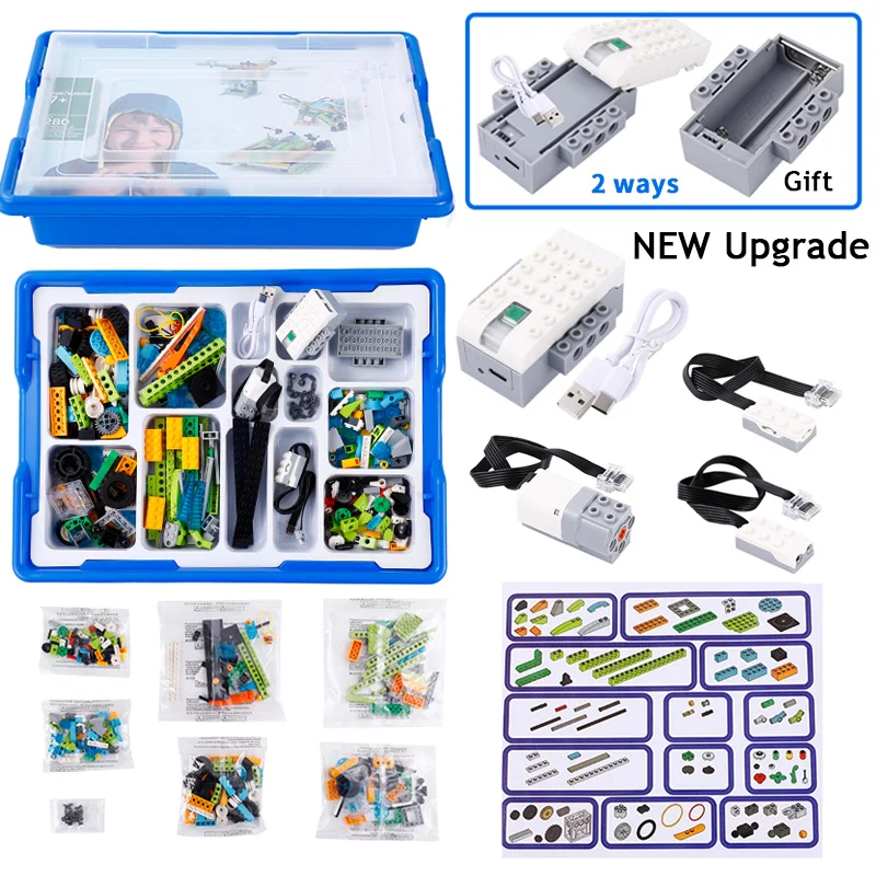 Nuovo Aggiornamento 390 Pezzi La Terza Generazione Wedo 2.0 Steam Educational School Robotics Construction Core Set Bricks Kit Giocattoli Regali
