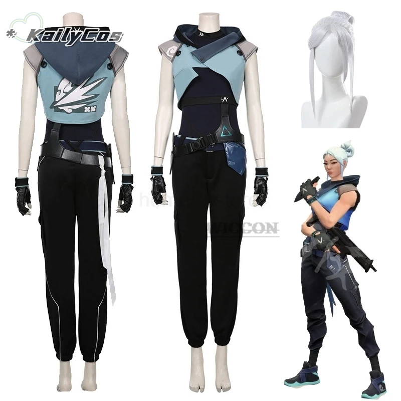 Ovenzant Jett Cosplay Costume Da Donna Parrucca Femminile Marksman Roleplay Fanasia Outfit Halloween Carnival Party Clothes Vestito Femminile
