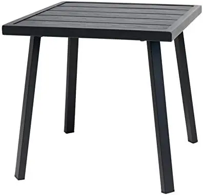 

Металлический наружный кофейный столик, прямоугольный черный маленький кофейный столик, Маленький журнальный столик, чайный столик