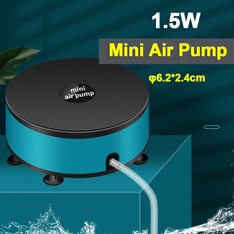 220ml/min 1.5W Ultra Silent Aquarium Air Pump Fish Tank Mini Air Compressor Oxygen Pump for Aquarium Fish Tank
