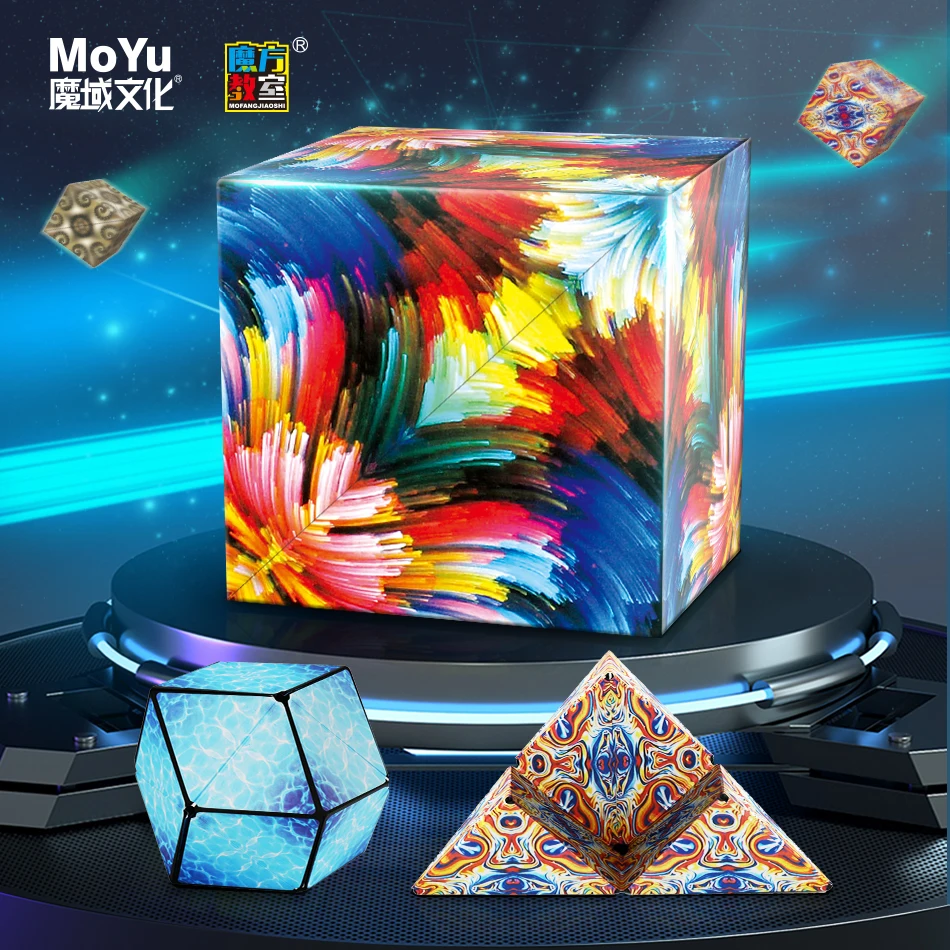 

MOYU 3D CUBE Puzzle Fidget Toys Kids Toys for Children Antistress Educational Toy Magnetic Magic Cube