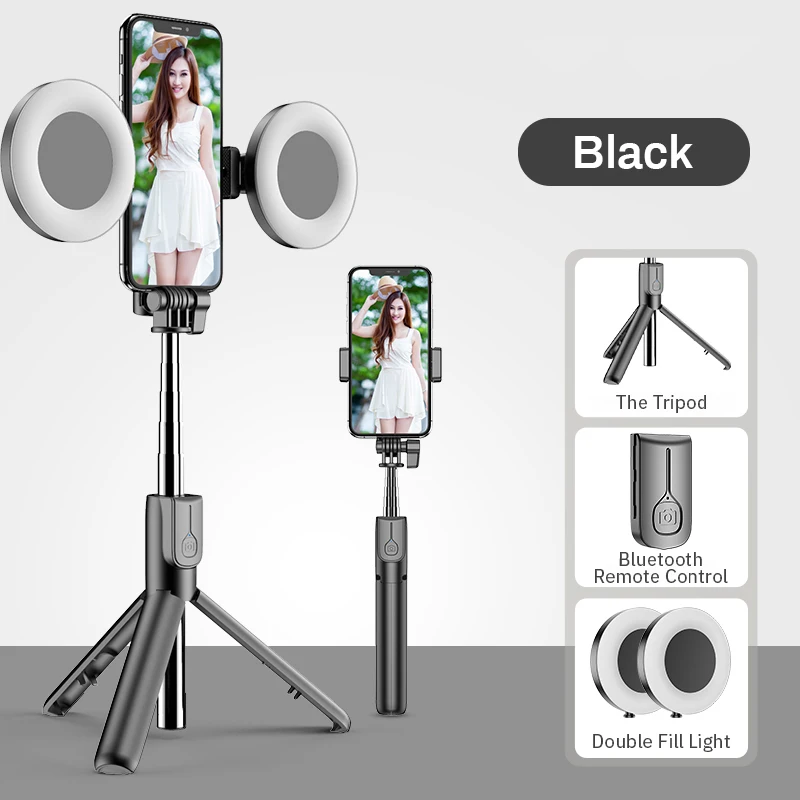 6-in-1 Bluetooth Self Timer Selfie Stick Customizable