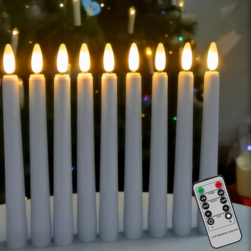 ANNISOUL LED Electronic Candle Light 9pc Warm White Remote Control