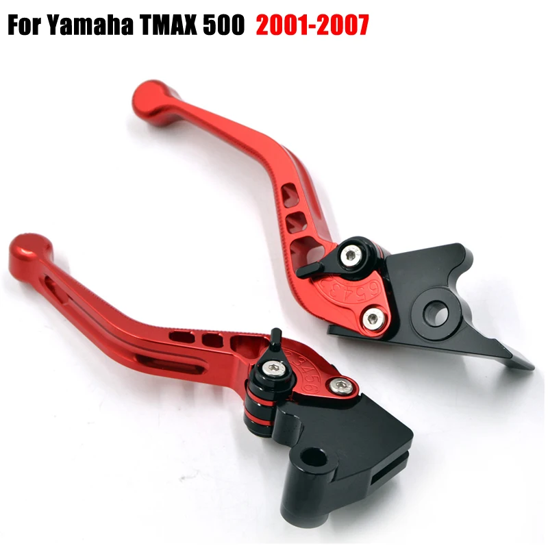 Алюминиевые 3D регулируемые короткие рычаги тормозной муфты CNC для Yamaha TMAX T MAX T-MAX 500 TMAX500 2001 2002 2003 2004 2005 2006 2007