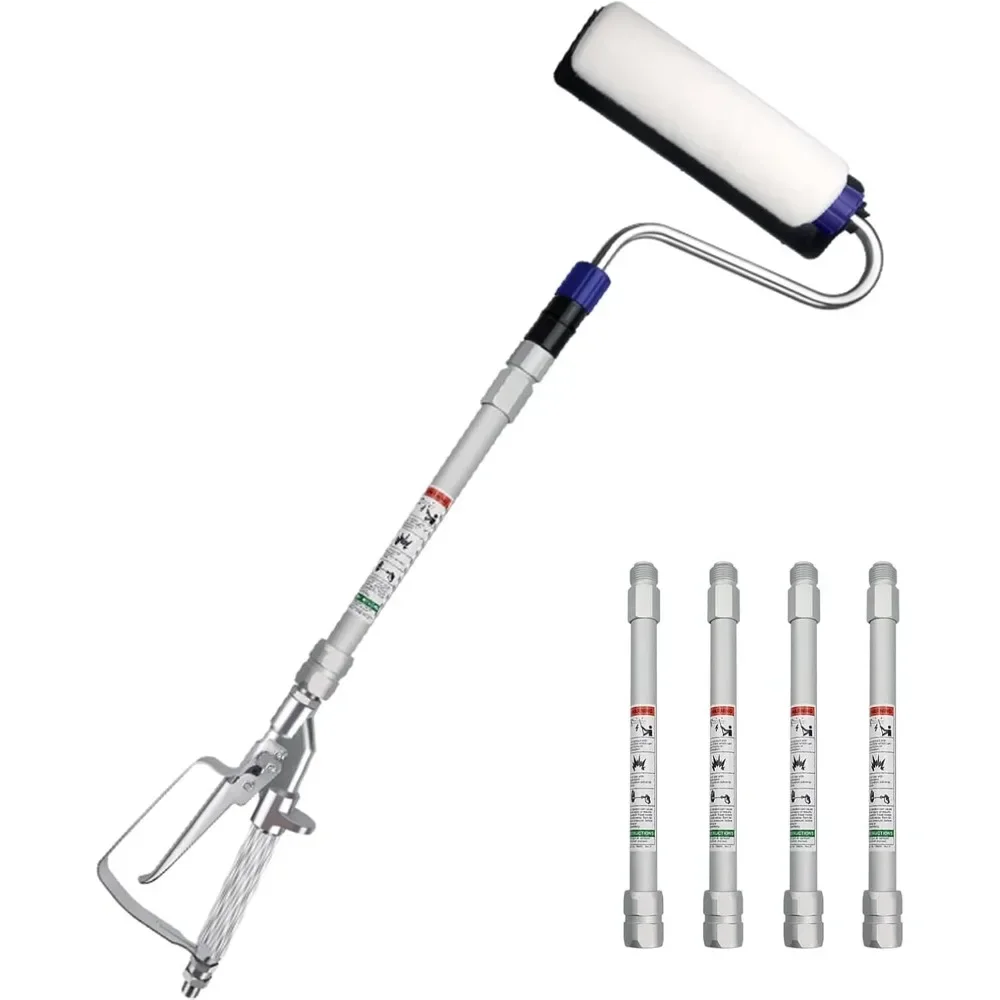 Airless Paint Sprayer Roller Inner Feed for High Pressure Airless Spray Gun with Wand Power Wall Brush Self-Priming Paint Roller