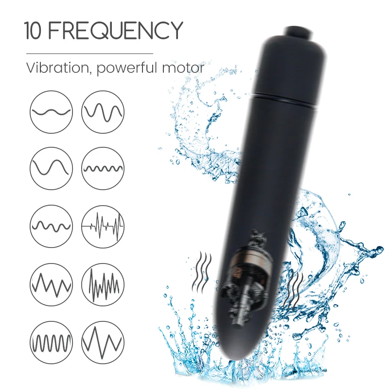 Vibrating Sex Toys Mini Bullet Vibrator 10 Speed Waterproof Dildo Vibrator Sex Toys for Women Powerful Vibrating Egg Clitoris Stimulator Adult Toy