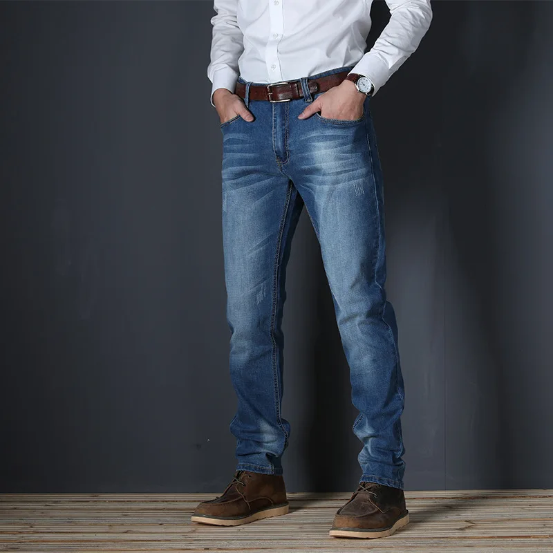 Jeans Men Luxury Denim Pants Slim Straight Baggy Casual Pants Male jeans For Men Original Brand Business Fashion Man Trousers
