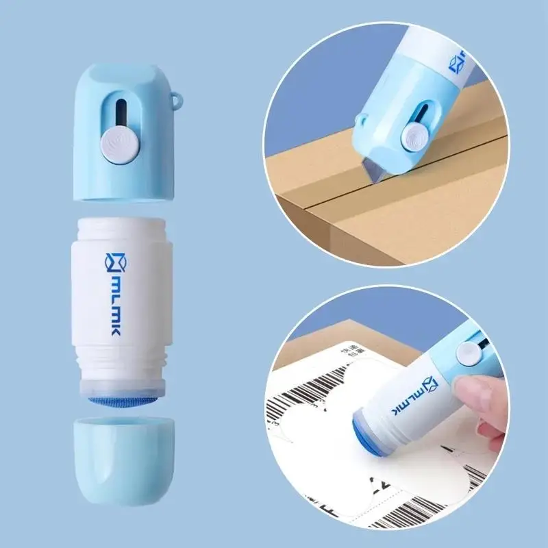 Thermal Paper Easer Mail Opener 2 in 1 Correction Fluid Knife Anti Peep Identity Information Privacy Protector Eraser