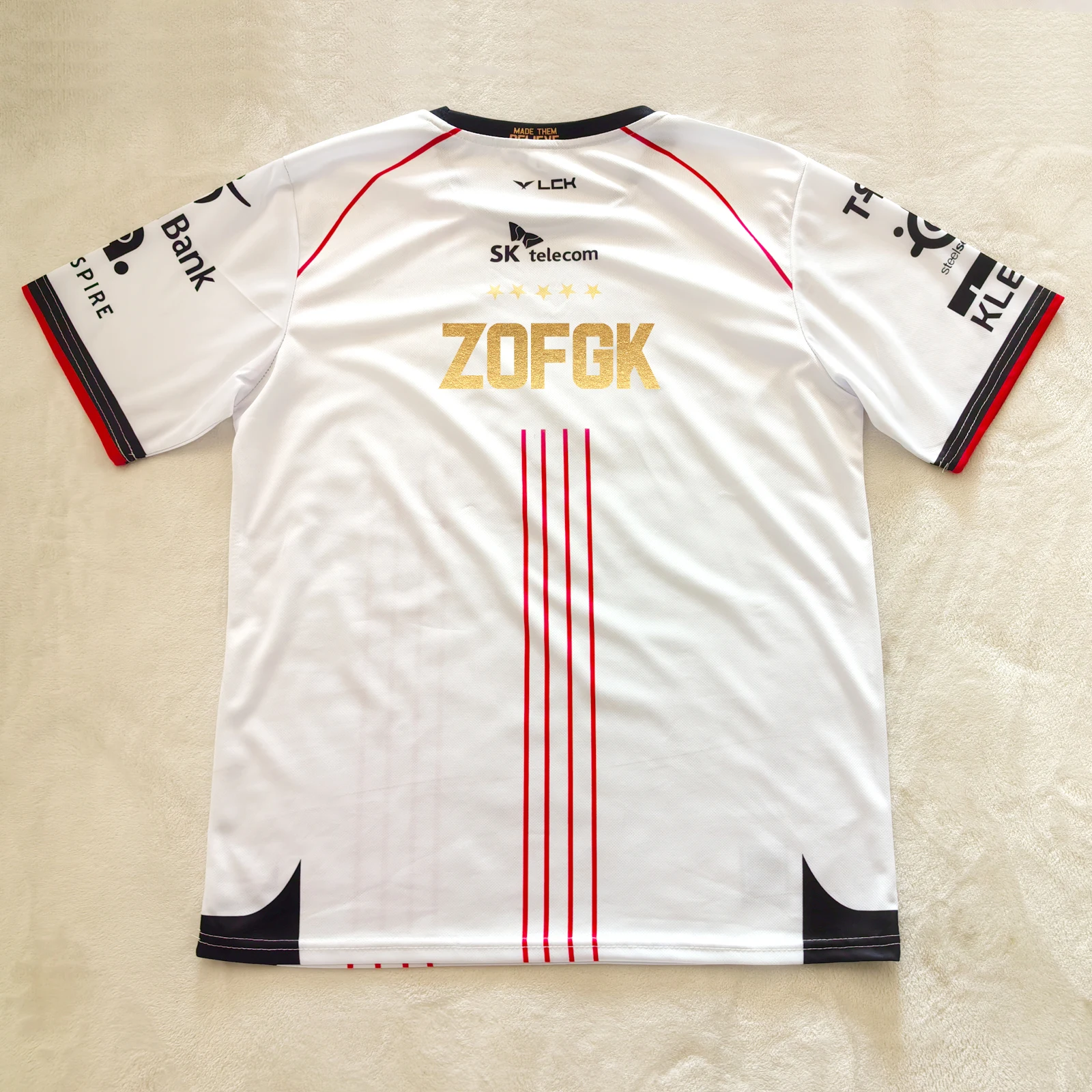 ウェア SKT T1 2024 Worlds ZOFGK Jersey 𝐖𝐨𝐫𝐥𝐝 𝐂𝐡𝐚𝐦𝐩𝐢𝐨𝐧𝐬, 𝐓𝟏 🏆 T1의 2024 World