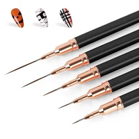 5pcs Professional Nail Art Liners Striping Brushes Tool Ultra-thin Line Detail Drawing Painting Brushes Manicure Pen Tools 1