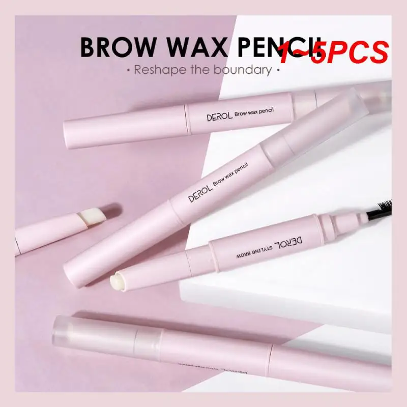 

1~5PCS Eyebrow Gel Brows Wax Pencil Double Head Waterproof Long-Lasting Wild Brow Styling Soap Eye Brow Shaping Brush Women's