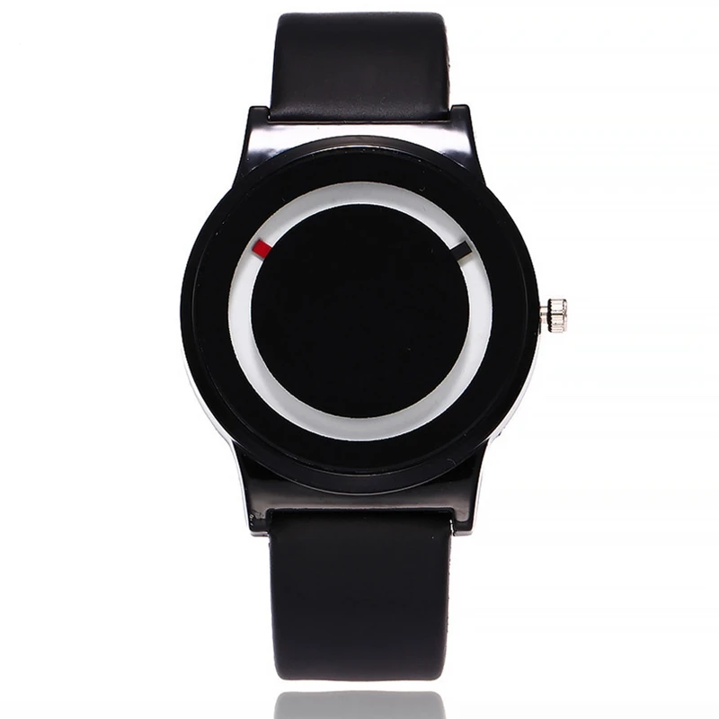 Nuovo Arrivo Trend Senza Puntatore Concept Watch Minimalista Semplice Creativo Marca Donna Abito Da Donna Orologio Da Polso Al Quarzo Da Uomo