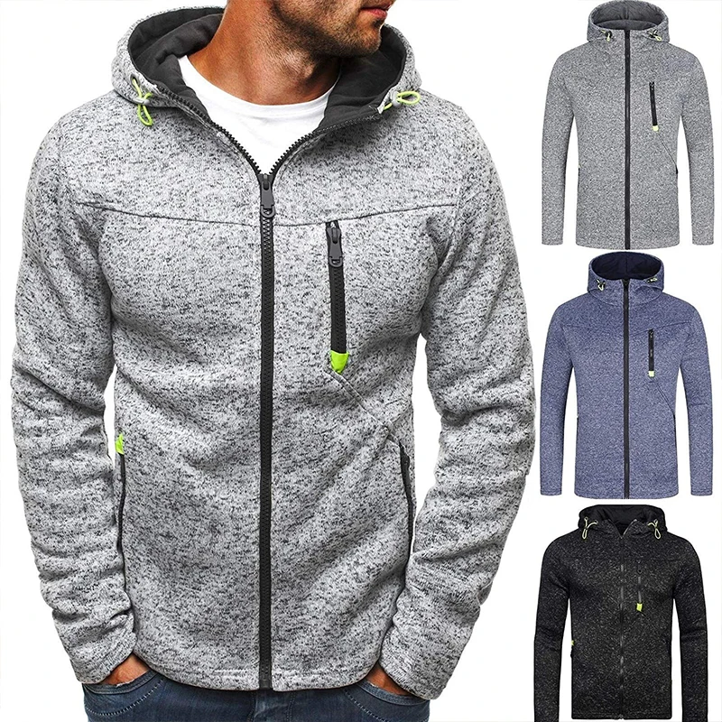 Men Zipper Hoodies Sweatshirts Leisure Mens Sweatshirts Pullover for Male Hoody Sweatshirt Fleece Cardigan Hooded Jacket