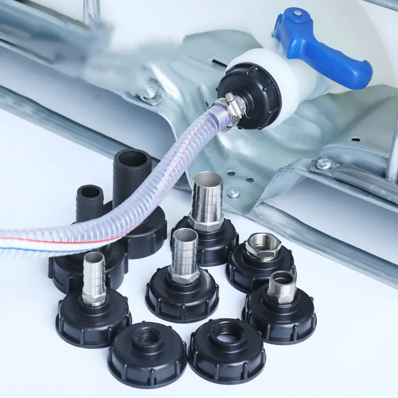 

IBC Tank Adapter S60X6 Thread Thicken Plastic Water Tank Accessories 1/2" 3/4" 1" 2 Inch Valve Change Fittings Hose Connector