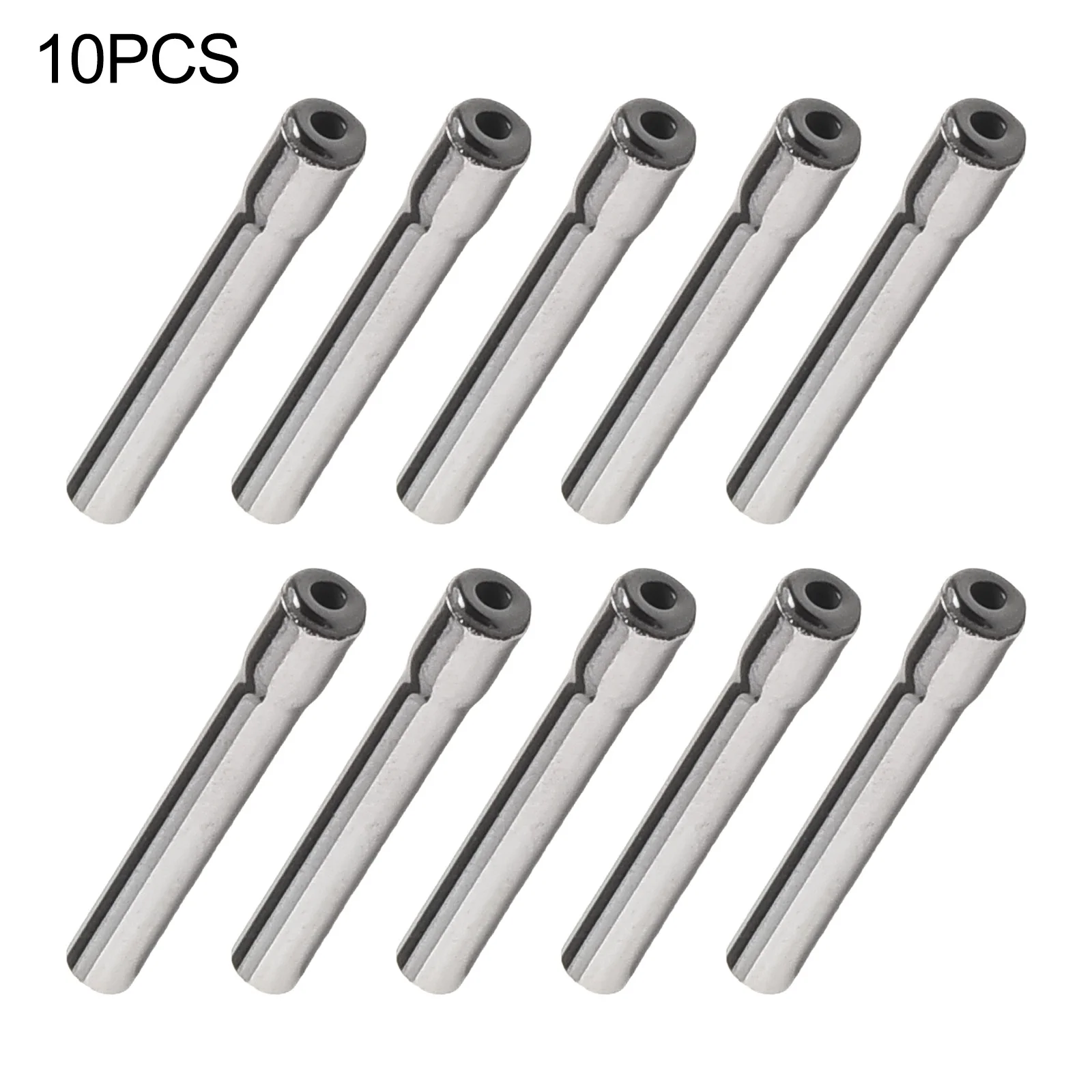 Fishing Rod Tip Guide 1.2mm~2.1mm 10pcs Fishing Gear Accessories Hollow Parts Repair Rod Silver Stainless Steel Tip