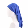 Solid Color Unisex Adult Elastic Band Dreadlock Braids Hair Care Long Sock Bonnet Sleeping Cap Turban Hat for Women Men Headwrap 6