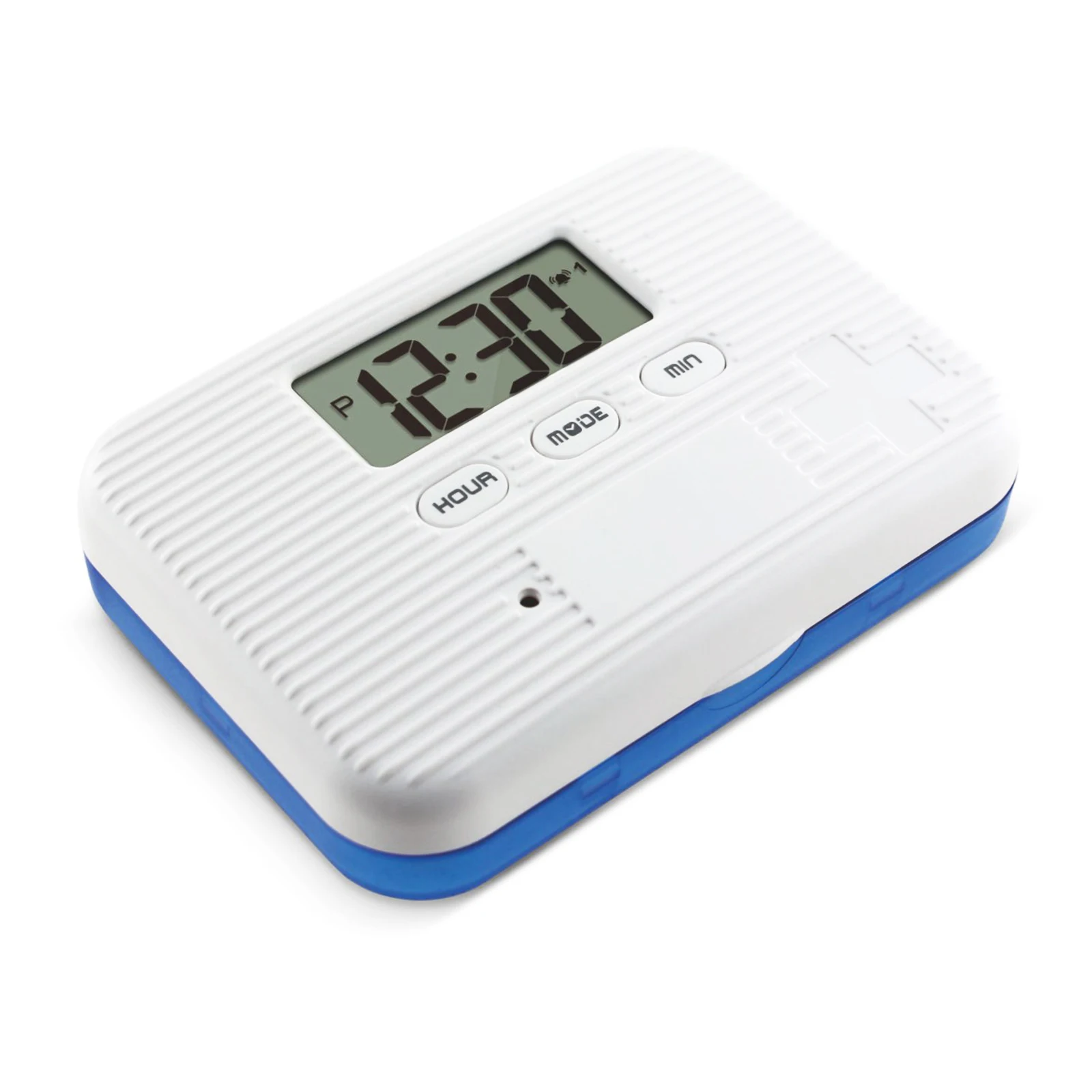 Pill Organizer Portable Mini Pill Box Timed Reminders 6 Compartments