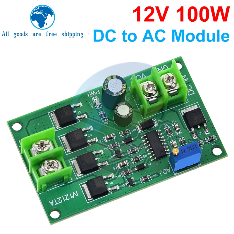 Trasformatore inverter di potenza DC-AC da 100 W DC 12V a AC 12V/24V Generatore di segnale a onda quadra Regolatore di tensione Scheda convertitore di potenza - immagine 5