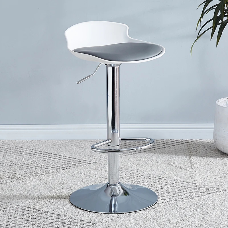 

Black height adjust bar chairs high Counter Simplicity stainless Hotel Leisure chair sgabelli isola cucina salon furniture