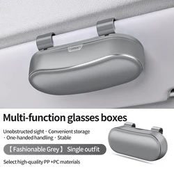 Premium Car Visor Sunglasses Organizer and Protective Storage Case (GRAY)