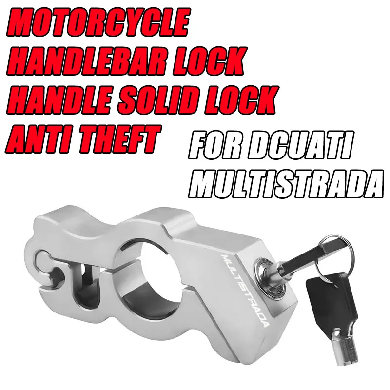 

Замок на руль мотоцикла, прочная Противоугонная ручка для DUCATI Multistrada, тормозная ручка, прочный Тяговый стержень, противоугонная