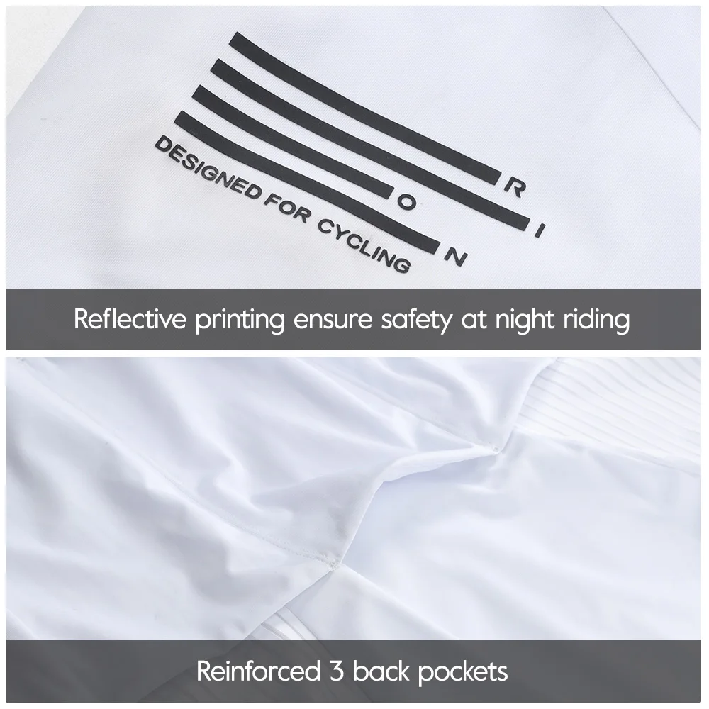 RION Men's Cycling Jersey MTB Bike Shirts Slim Fit Bicycle Clothes UPF 50+ Motocross Shirt Breathable Seamless Jerseys 20℃-35℃ 5