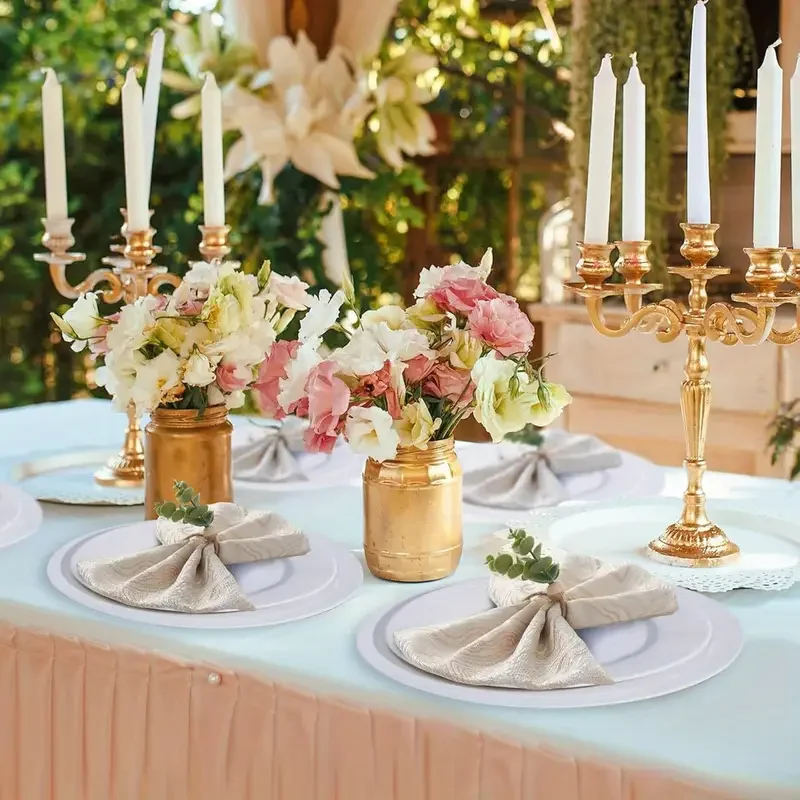 Eucalyptus Leaves Napkin Rings for Wedding Banquet Table Setting