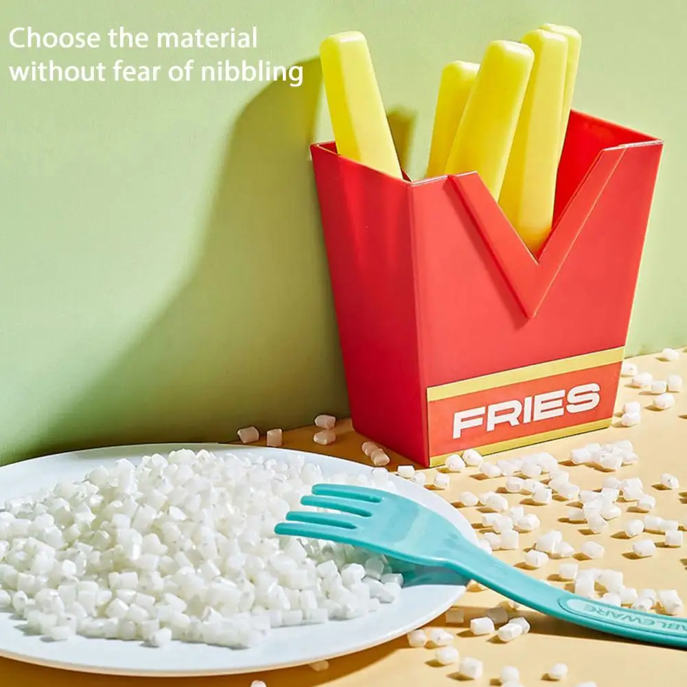 Children Educational Toy Kids Play House Toy Simulated Frying Pan Food Utensils Accessories Kitchen Playset for Toddlers