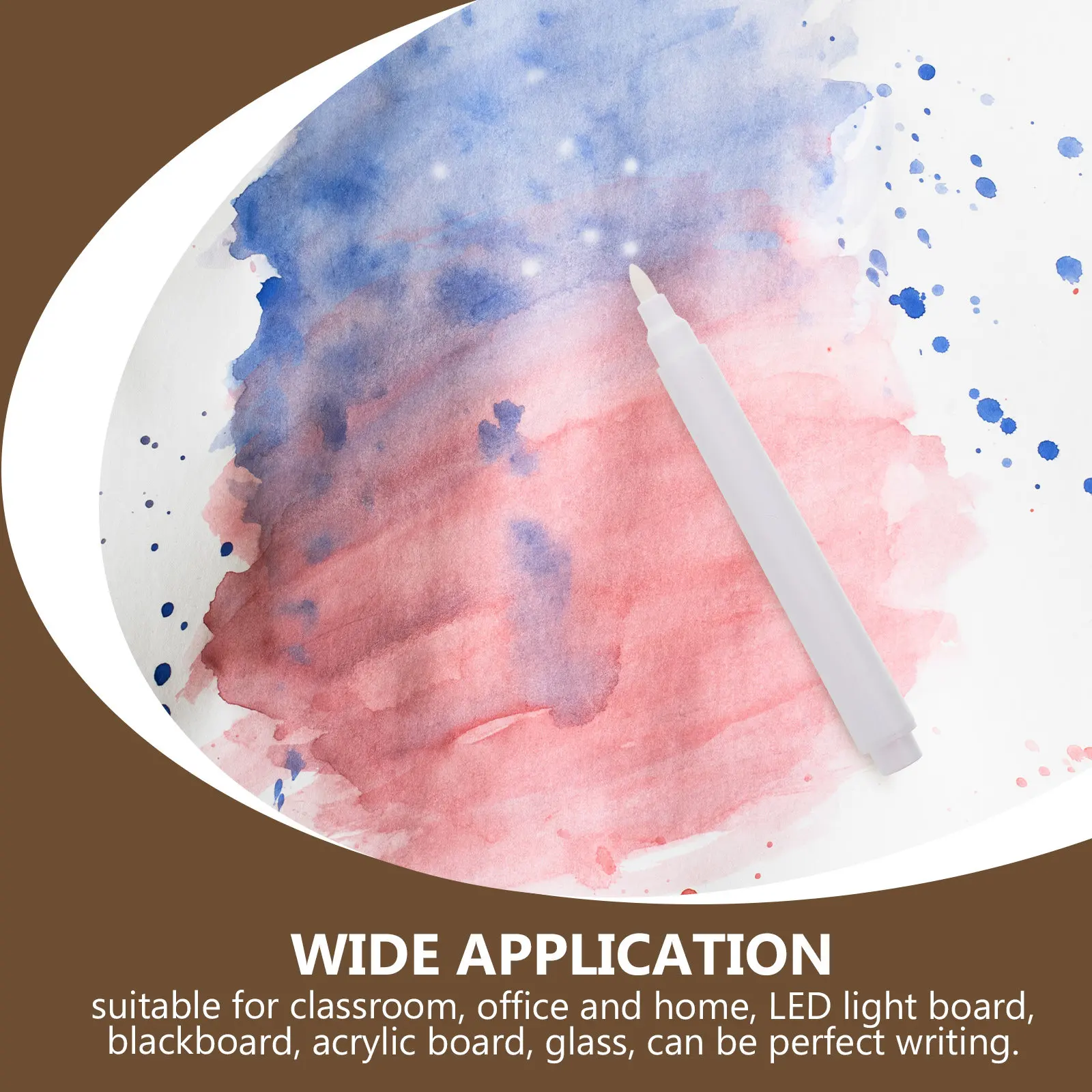 15Pcs 흰색 분필 마커 펜 액체 지울 수 있는 칠판 마커 먼지가 없는 습식 천으로 쉽게 닦아낼 수 있는 학생에게 적합