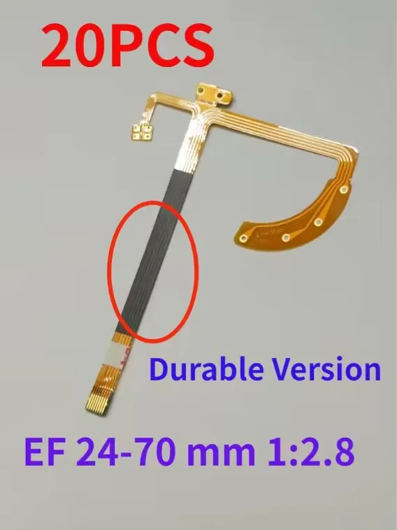 캐논 EF 렌즈 조리개 플렉스 케이블, 우수한 품질, 1:2.8 L USM 수리 부품, 신제품, 24-70mm, 20 개