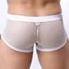 BRAVE PERSON Men Mesh Boxers Underwear Sexy Bulge See-through Penis Pouch Low Waist Male Panties Erotic Transparent Man Lingerie 6