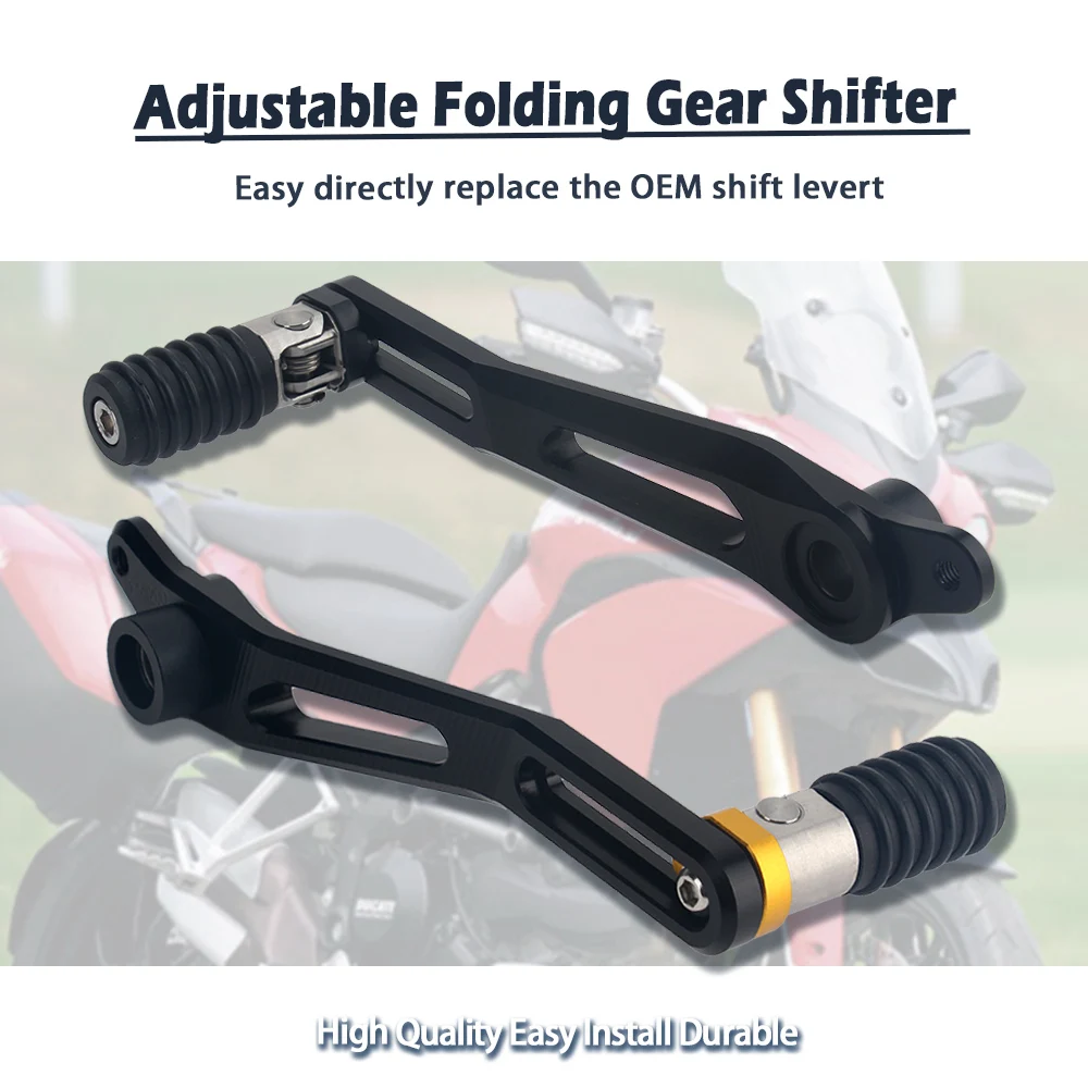 

Adjustable Folding Gear Shifter Shift Pedal Lever Fit For Multistrada 1200 Enduro 2011-2018 2017 2016 Motorcycle Accessories