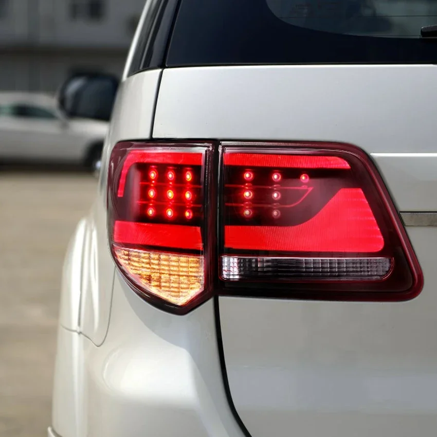 LED Tail Light For Toyota Fortuner 2012-Taillight LED Rear Tail Lamp Red And Smokey Housing