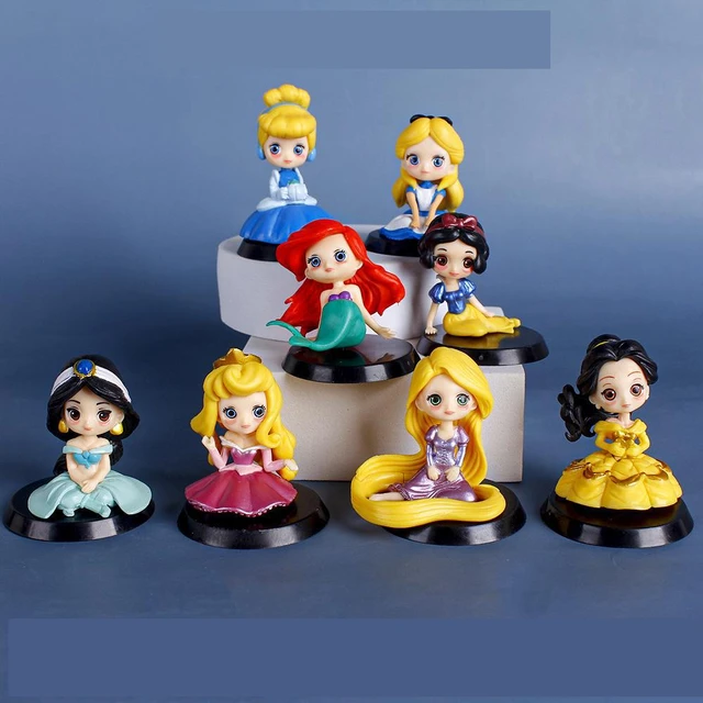 Disney Kawai Princess Figurine, Figures Disney Princesses