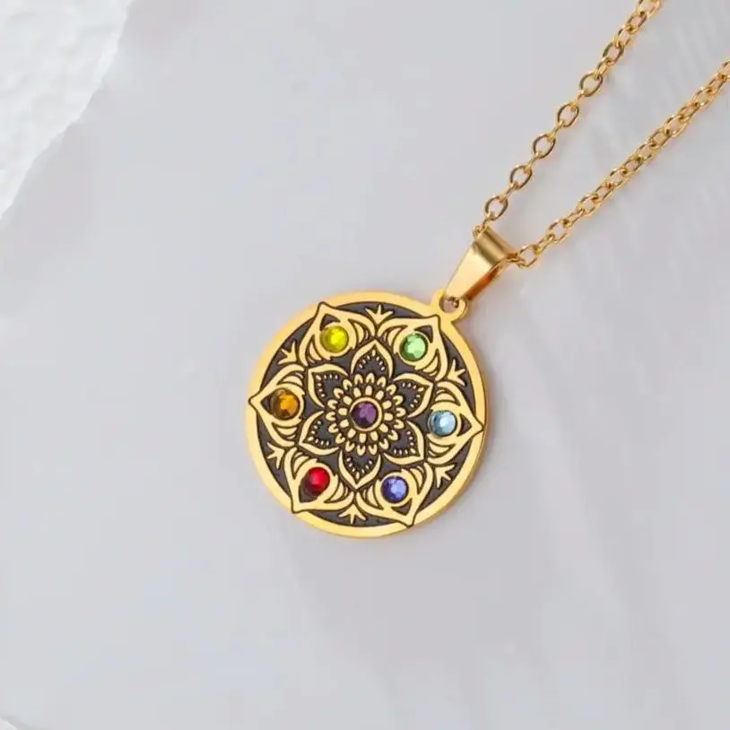 7 Chakra Mandala Necklace 1