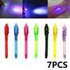 7 PCS Invisible Ink Pen with Light Invisible Pen Magic Pen Highlighter Markers Funny Glitter Pens SGB01 1